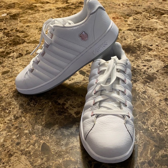 K Swiss Afton soft pink low trainers - Picture 1 of 8